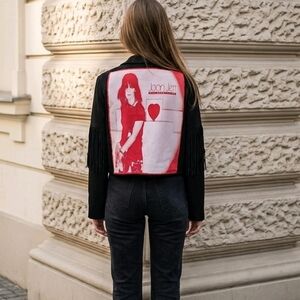 OPAK JOAN JETT FRINGED OPEN JACKET SM-LG